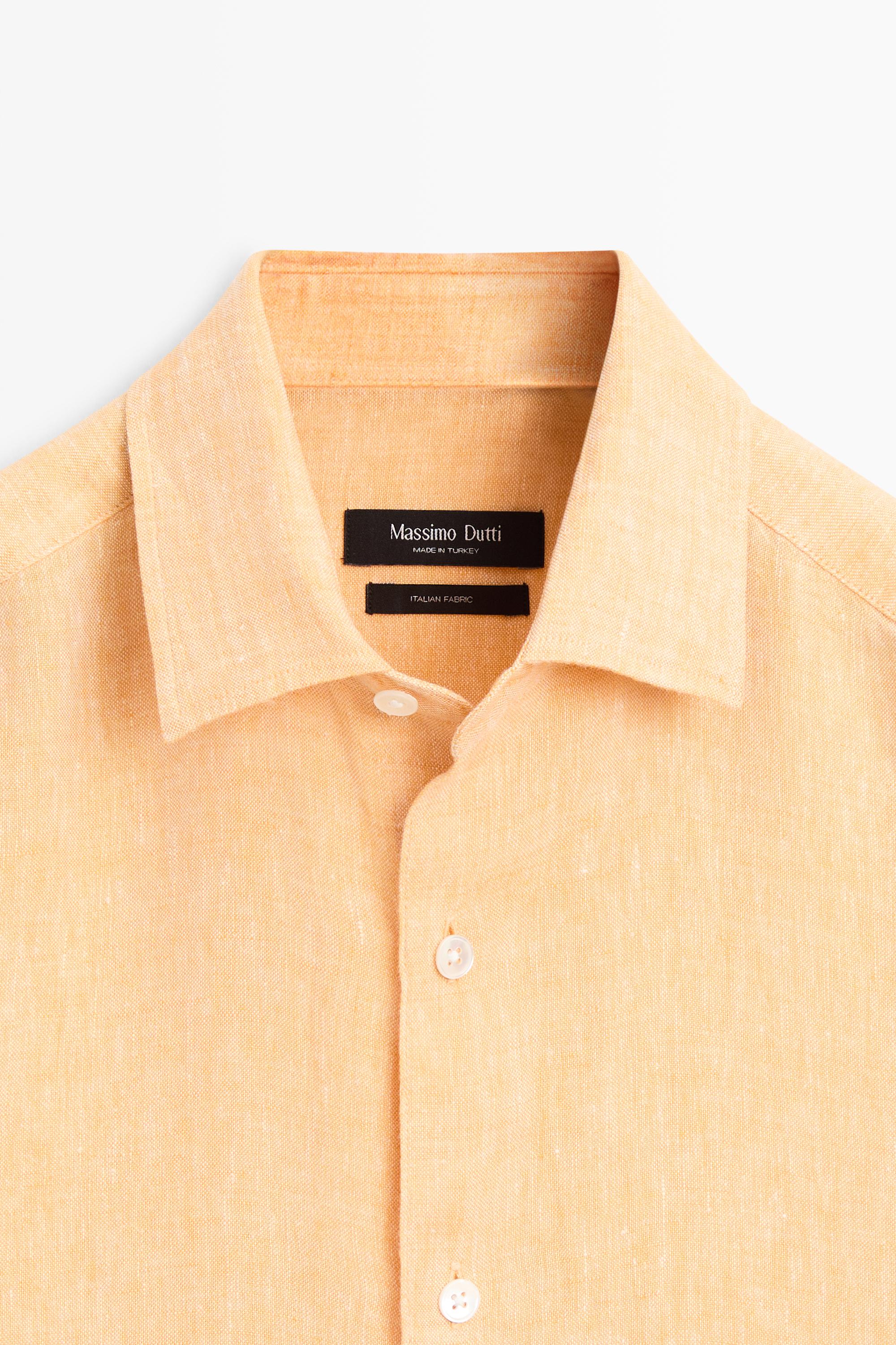 100% linen regular fit shirt